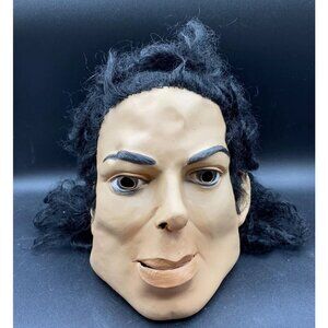 1987 Michael Jackson Cesar Masquerade Full Head Face Mask Vintage READ